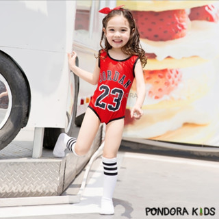 Pondora : Jordan Girl Red ชุดว่ายน้ำ One piece สำหรับเด็กผู้หญิง