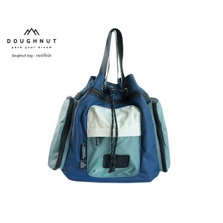 DOUGHNUT BAG : PYRAMID GO WILD SERIES : NAVY X GREY (รหัสสินค้า 09569)