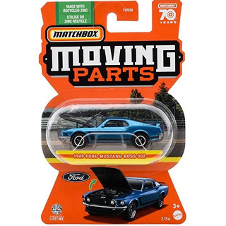 Matchbox 1/64 Moving Parts No.2 1969 Ford Mustang Boss 302