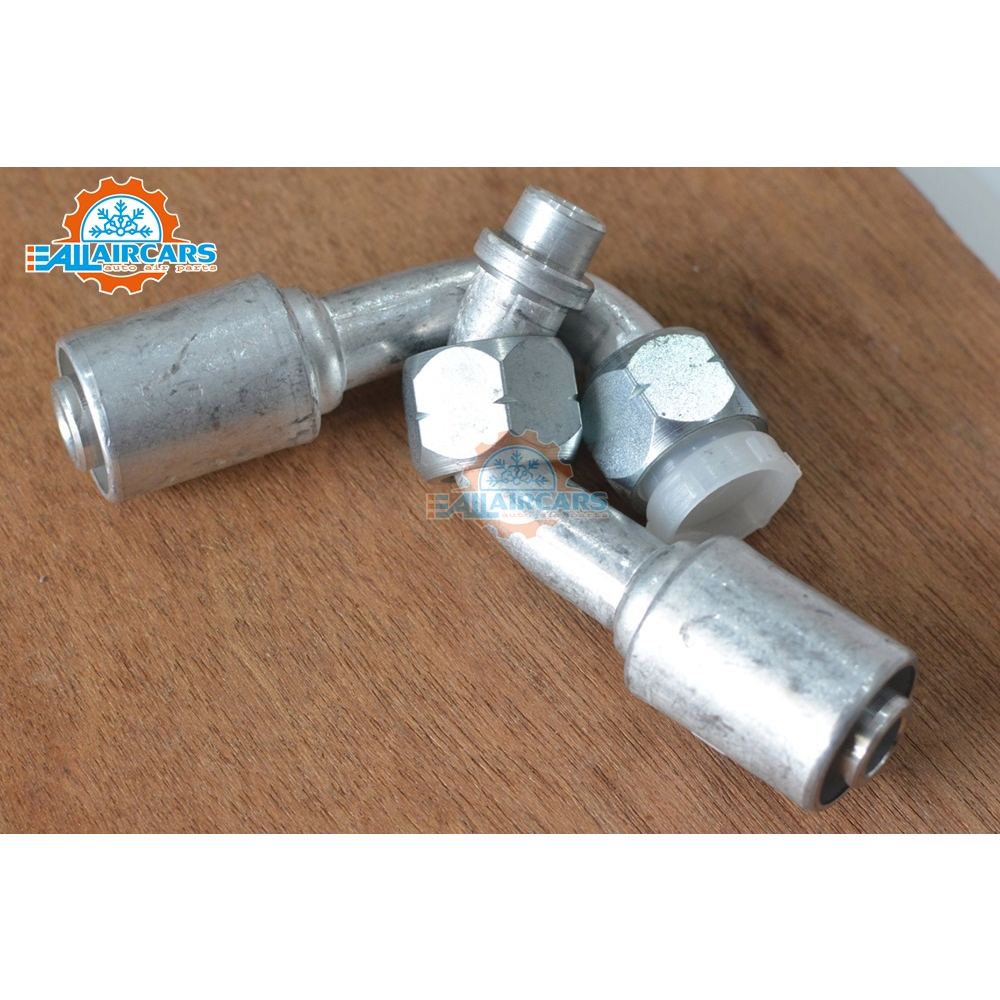 ฟิตติ้ง กีกิ หัวสายน้ำยาแอร์ หัวอัดสายแอร์ (หัวกีกิ KIKI) R134a (ปลอกอลูปิเนียม) ใหญ่ กลาง เล็ก (5/8, 1/2, 3/8) แยกหัว