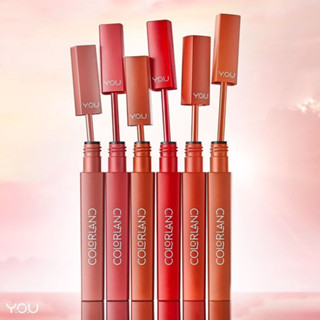 YOU Colorland Powder Mousse Lip Stain 3.2g ลิปมูสเนื้อบางเบา เกลี่ยง่าย ไม่ตกร่อง ลิปติดทน ลิปปากชุ่มชื้น ลิปมูส