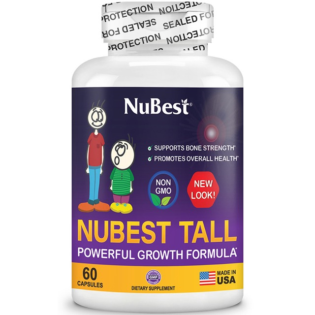 NuBest Tall, Powerful Growth Formula, For Children (5+) and Teens Who Don't Drink Milk Daily, 60 Cap