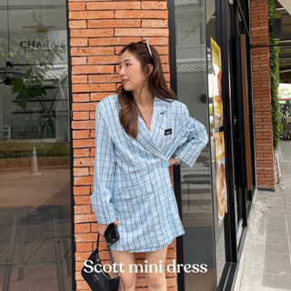 🔥ลด 120 ใช้โค้ด INCSM66🔥 Scott mini dress blazer - มินิเดรสเบลเซอร์