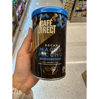 กาแฟสำเร็จรูป ที่สกัดกาเฟอีนออก ตรา คาเฟ่ไดเร็ก 100 G. Machu Picchu Decaf Freeze Dried Instant Coffee ( CafeDirect Brand ) มาชู ปิคชู ดีแคฟ ฟรีซดราย