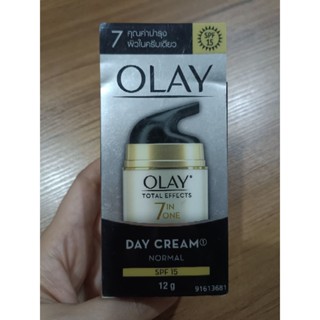 ถูกที่สุด🔥💛🤍Olay Total Effects 7 in one Normal Day Cream SPF15 12 g.