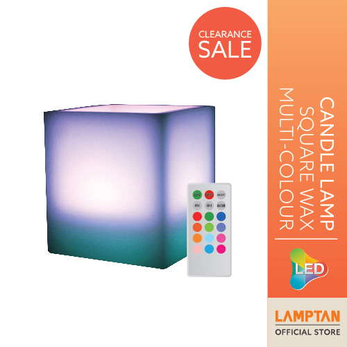 【ลดล้างสต็อก】LAMPTANโคมแสงเทียนปรับสีได้ LED Candle Lamp รุ่น Melt Edge Wax Multi-Colourพร้อมรีโมท