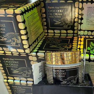 ของแท้ 100% Farmstay Crocodile Oil Cream 70g. เคล็ดลับผิวสวย ครีมน้ำมันจระเข้สุดฮิตจากเกาหลี