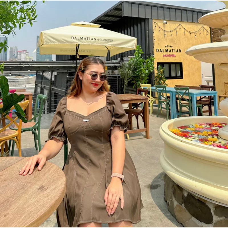 เดรสเกาหลีสาวอวบ งานป้าย LADYM