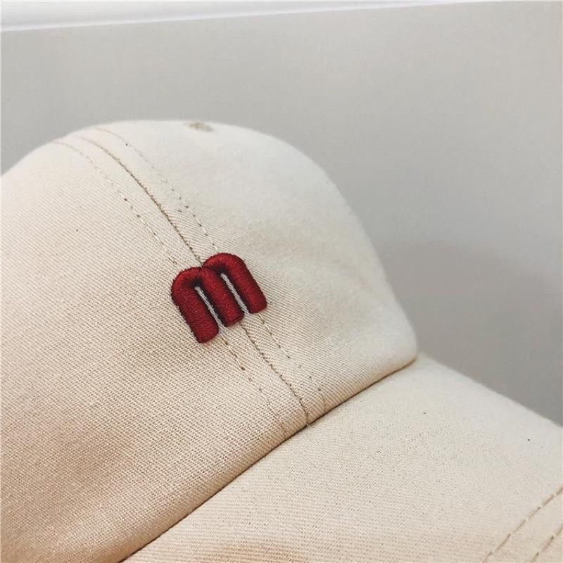 หมวกแก๊ปแบบใหม่รูปตัว M สีพื้น  ใส่ได้ทั้งหญิงและชาย ใส่คู่พ่อแม่ลูก รูปที่ 7