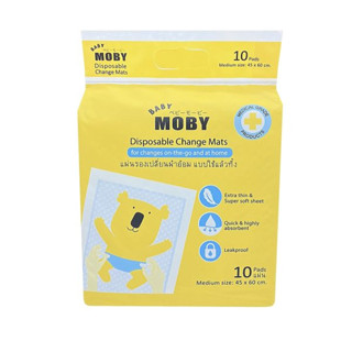 แผ่นรองซับ Moby Disposable Baby Underpads