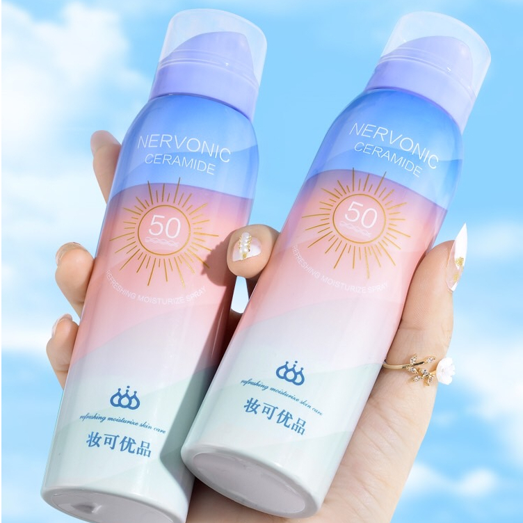 สเปรย์กันแดดปรับผิวขาว  ขนาด 150 ml.คุมมันบนใบหน้า ผิวกาย ไม่เหนียวเหนอะหนะ--SP726