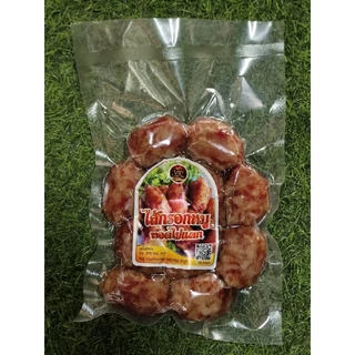 ไส้กรอกหมู ทอดไม่แตก 450 กรัม ร้านเจริญทรัพย์ช่องสามหมอชัยภูมิ