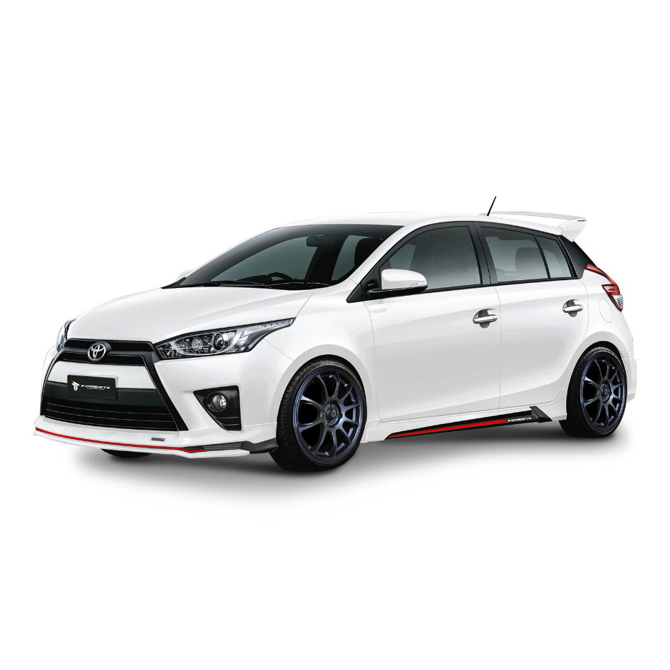 สเกิร์ตชิ้นหน้า/หลัง สเกิร์ตชิ้นข้างซ้าย/ขวา TOYOTA YARIS FORESTA 2014🏁 (สินค้าขายแยกชิ้น)