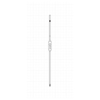 ปิเปตต์แบบปริมาตร ขนาด 1-10 ml (Volumetric Pipette class A) ยี่ห้อ Qualicolor