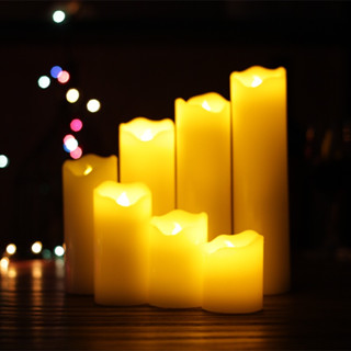 เทียน led candles 5ขนาด เทียนใส่ถ่าน เทียนปลอม เทียนประดับ เทียนตกแต่ง เทียนสร้างบรรยากาศ No.3490MKK-3494MKK