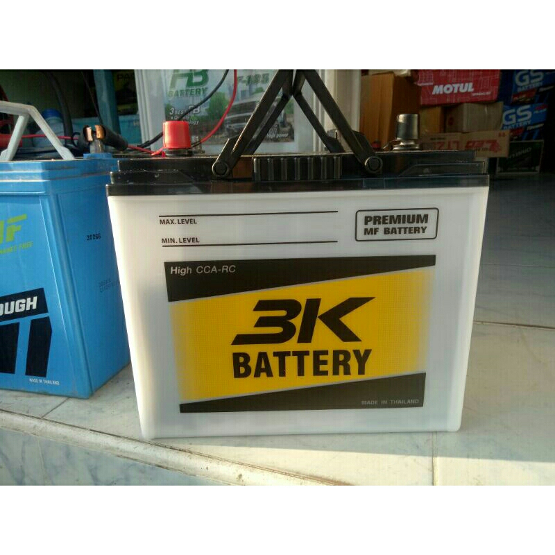 แบตเตอรี่รถยนต์ เก๋ง วีออส ยาริส ฮอนด้า 3K PMF50 L / R ( 50แอมป์) 12v ระบบกึ่งแห้งไม่ต้องดูแลกลั่น