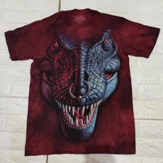 เสื้อยืดมัดย้อม The mountain ลาย dino punk  ลิขสิทธิ์