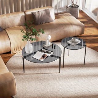 Artlogic โต๊ะกลางกระจก กระจกนิรภัยกันแตก Glass Coffee Table Sofa Side Table