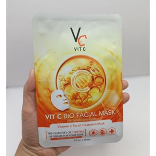 Ratcha Vit C Bio Facial Mask รัชชา วิตซี ไบโอ เฟเชียล มาส์ก ( 1 ชิ้น )