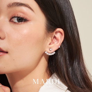 Mardi Jewelry ต่างหูเงินแท้ 925 A La Mars Earjackets