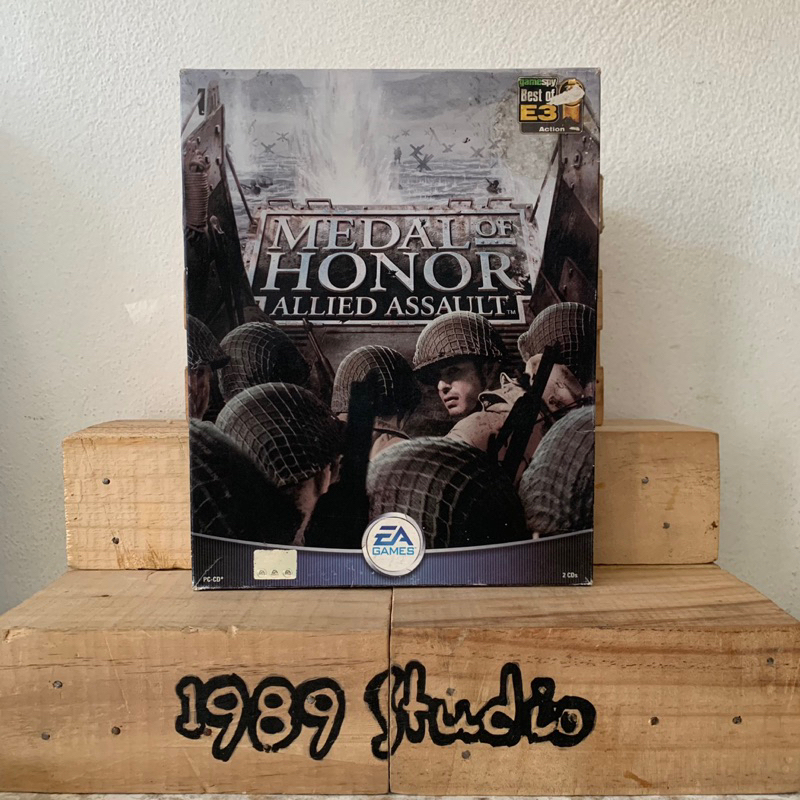 Medal of Honor allied assault : ลิขสิทธิ์แท้ ฉบับภาษาไทย รุ่นกล่องใหญ่ แผ่นเกมพีซี Pc