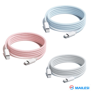 MAILESI PD cable 1.5 เมตร การรับรองความปลอดภัย 3C USBC to ฟ้าแลบ