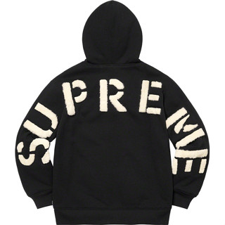 PROSPER - Supreme Faux Fur Lined Zip Up Hooded Sweatshirt Black