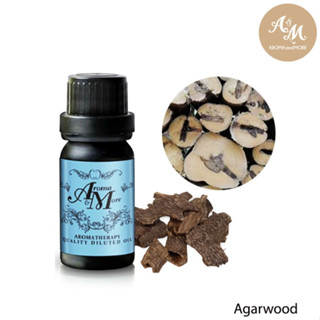 Aroma&amp;more น้ำมันหอมระเหยไม้กฤษณา ชนิดเจือจาง10% Agarwood Essential oil (Oud) dilute10% with Jojoba oil Thailand 10/30ML