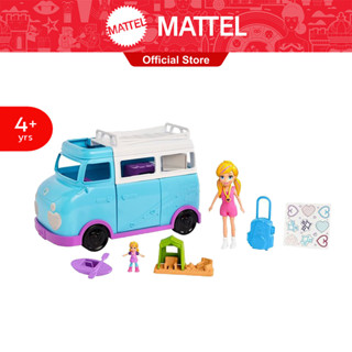 Polly Pocket® Glamping Van ตุ๊กตา พอลลี่ พ็อคเก็ต แคมปิ้ง เเวน FTP74