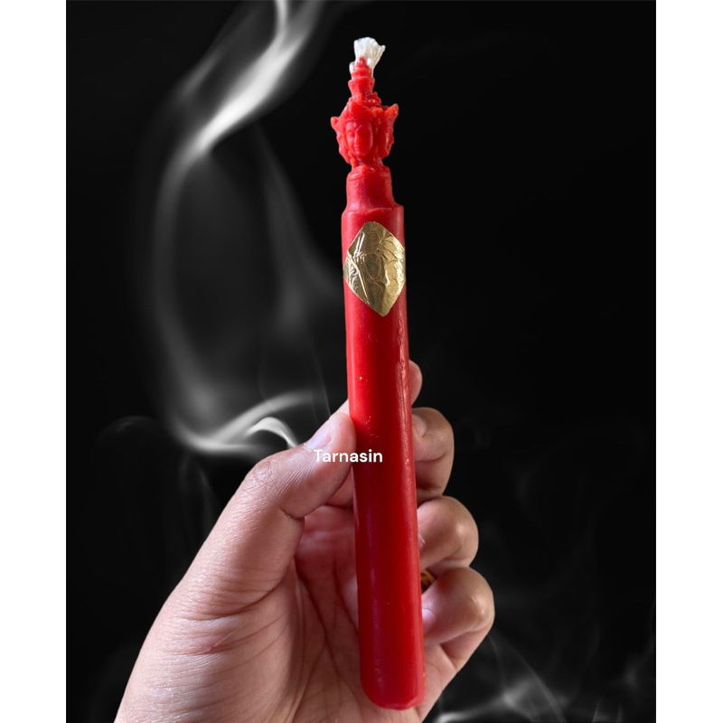 เทียนพระพรหม เทียนแท่งพระพรหม ปิดทอง/ไม่ปิดทอง ดลบันดาลทำให้สำเร็จลุล่วง การงาน การเงิน ความรัก