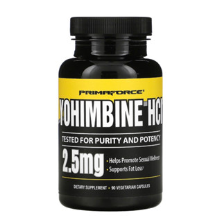 yohimbine HCl 2.5 มก โยฮิมบีน เผาพลาญไขมัน ดูแลสุขภาวะทางเพศ