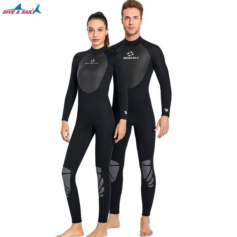 Dive & sail   Wet suit for scuba diving 3 mm. เวทสูทสำหรับดำน้ำลึก หนา 3mm  full suit