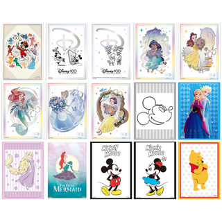 เศษสลีฟ Bushiroad Sleeve Disney : MUSICAL WONDER, Mickey &amp; Minnie, Pooh &amp; Piglet, Jasmine, Belle, Ariel, Frozen