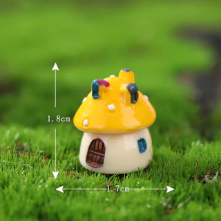 บ้านเห็ด มีให้เลือก 4 สี 4 ขนาด Mini Model ตุ๊กตาจิ๋ว โมเดลจิ๋ว แต่งสวน ตกแต่งสวนถาด ตกแต่งบ้าน