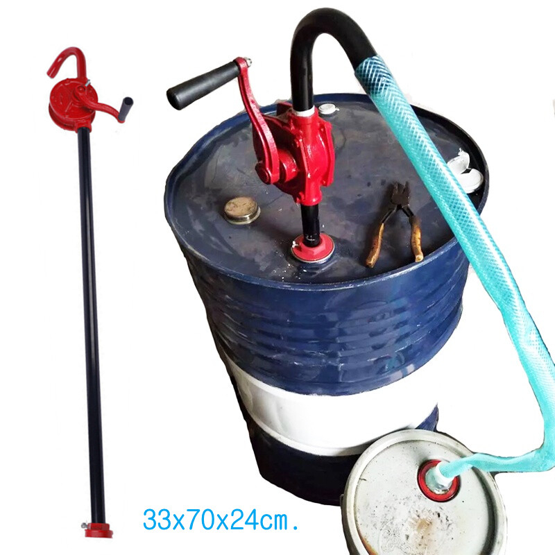 สูบน้ำมันมือหมุน ปั้มน้ำมัน hand rotary pump รุ่น RP25 มือหมุนสูบน้ำมัน ถัง 200 ลิตร Rotary Oil Pump