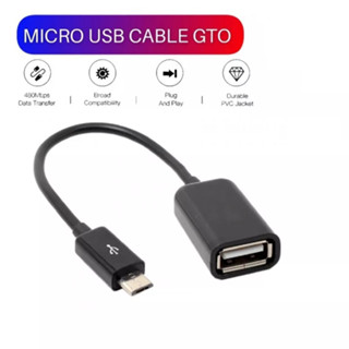 สายเคเบิลแปลงโทรศัพท์มือถือ USB 2.0 ต่อเข้า Micro USB OTG สำหรับ Android