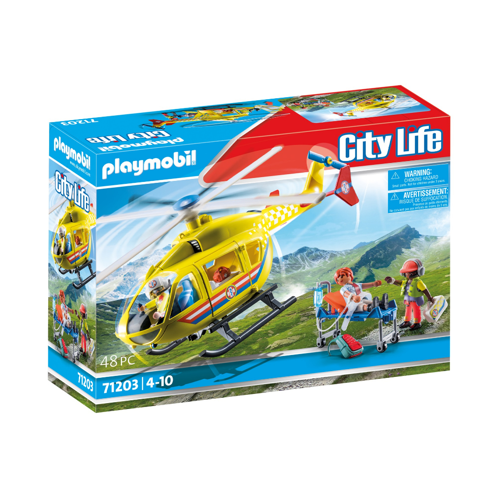 Playmobil 71203 Medical Helicopter แอคชั่นฟิกเกอร์ กู้ภัย เฮลิคอปเตอร์แพทย์