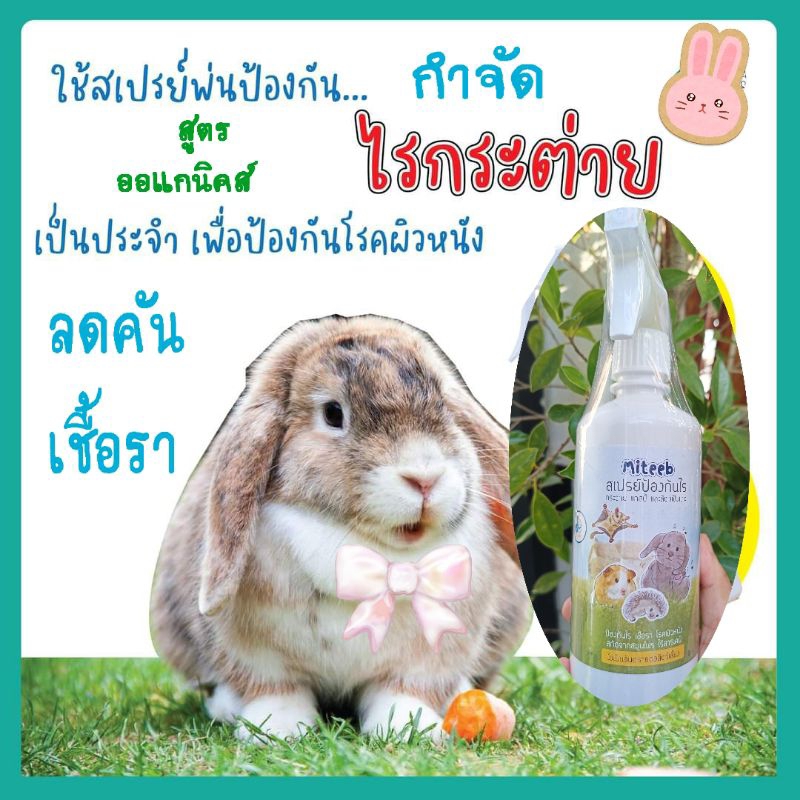 สเปรย์ป้องกันไรกระต่ายสุตรธรรมชาติ450ml.