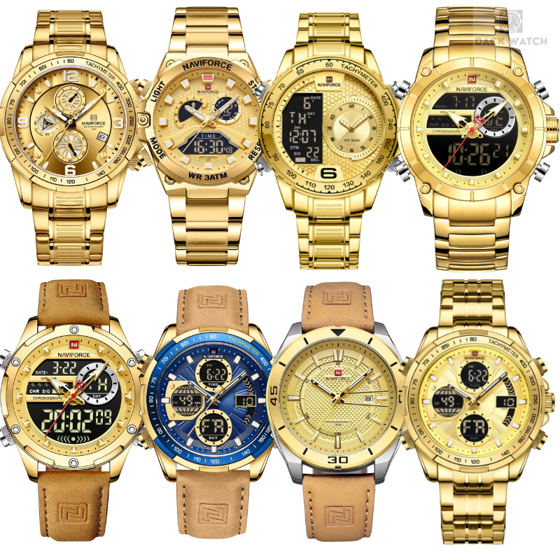 Super Gold [เครื่องไทยประกันศูนย์] Naviforce นาฬิกาผข้อมือผู้ชาย ของแท้ประกัน 1 ปี