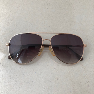 แว่นกันแดดวินเทจแท้ BALTON : Gold Aviator , Vintage Sunglasses Made in Japan