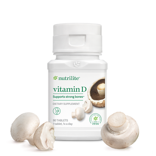 NUTRILITE Vitamin D ช่วยให้การดูดซึมแคลเซียมเข้าสู่ร่างกายได้ดียิ่งขึ้น ลดความเสี่ยงโรคกระดูกพรุน Amway USA