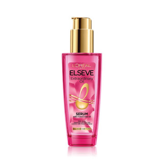 Loreal Elseve Extraordinary Oil Serum With Fresh Rose Oil 100 ml. ลอรีอัล ออยล์บำรุงผม serum เซรั่มผม ผมแห้ง ผมเสีย