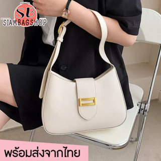 SIAMBAGSHOP(S1879) กระเป๋าหนังสะพายไหล่เกาหลี เรียบหรูดูแพง