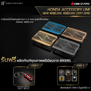 การ์ดหม้อน้ำสแตนเลส (หนา 1.2 mm) ชุบผิวไทเทเนียม - H0443  (PROMOTION) SP-03