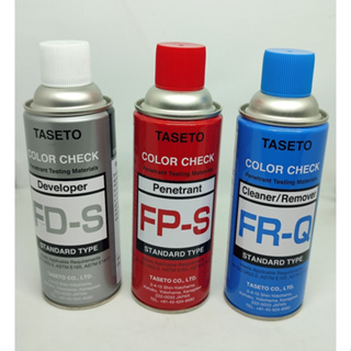 TASETO COLOR CHECK น้ำยาตรวจสอบรอยร้าว, น้ำยาเช็คแนวเชื่อม, สเปรย์เช็คแนวเชื่อม ครบชุด ของใหม่ ของแท้100%