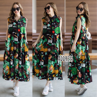 🌈🌿🌼🌺🌸🤎💚🇰🇷 GP Sleeveless Maxi Dress