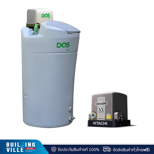 [ส่งฟรี!!] DOS ถังเก็บน้ำบนดิน 700 L รุ่น DX5 Water Pac + HITACHI ปั๊มน้ำ 250 W รุ่น WMP 250 XX