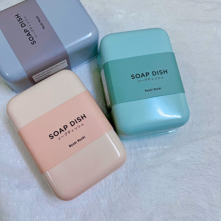 กล่องใส่สบู่ถาดใหญ่ Soap Dish สีพาสเทลน่ารัก