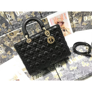 พร้อมกล่องอุปกรณ์ครบชุดDIOR LADY LAMB LEATHER