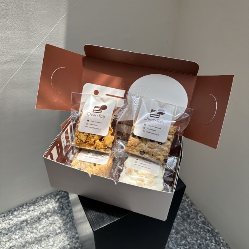 Brookie in the box - เซ็ทบรู้กกี้6รสชาติ มาพร้อมกล่อง (ระบุรสชาติที่ต้องการในช่องหมายเหตุเท่านั้น)